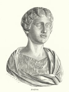 Faustina mladší, manželka římského císaře Marca Aurelia (rytina) od German School