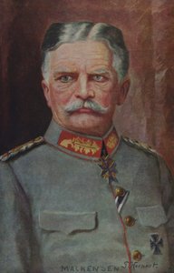 Polní maršál August von Mackensen, německý vojenský velitel za první světové války (barevná litografie) od German School