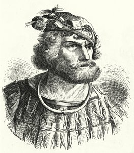 Florian Geyer, německý šlechtic a rytíř, který byl jedním z velitelů rolnických sil v německé rolnické válce (rytina) od German School