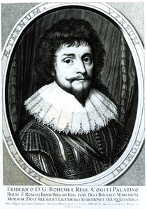 Frederick V (1596-1632), český král, kurfiřt falcký rýnský, ryl Willem Hondius (asi 1597-1660), 1633 od German School