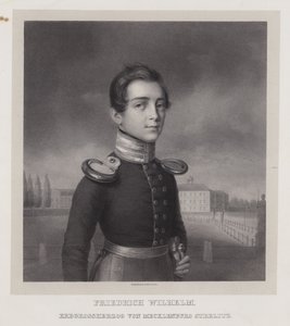 Frederick William, dědičný velkovévoda z Mecklenburg-Strelitz (litho) od German School