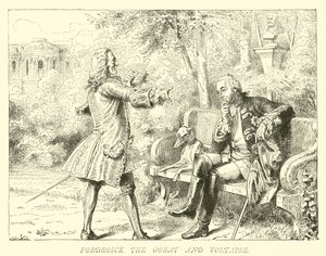 Fridrich Veliký a Voltaire od German School