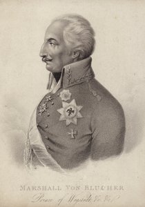 Gebhard von Blucher, pruský polní maršál (rytina) od German School