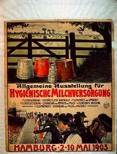 Všeobecná výstava pro sanitární dodávky mléka, 1903 od German School