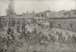 Generální polní maršál von Mackensen na návštěvě pevnosti Augen v Przemyslu od German School