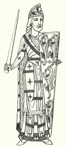 Geoffrey Plantagenet, hrabě z Anjou (rytina) od German School