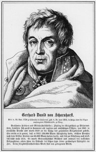 Gerhard David von Scharnhorst (rytina) od German School