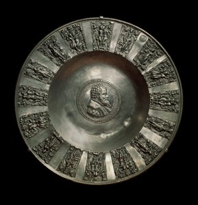 Německé umění: cínový saský pokrm kolem roku 1560. Paříž, muzeum Louvre od German School