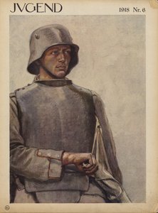 Německý voják, 1. světová válka (barevná litografie) od German School