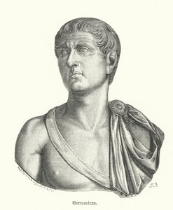 Germanicus, římský generál a otec císaře Caliguly (rytina) od German School