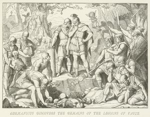 Germanicus objeví pozůstatky Legií Varus od German School