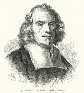 Gian Lorenzo Bernini , italský barokní sochař a architekt (rytina) od German School