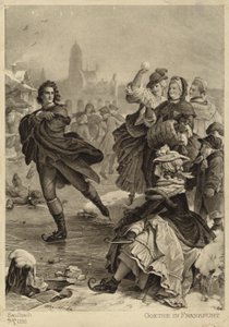 Goethe ve Frankfurtu (litografie) od German School