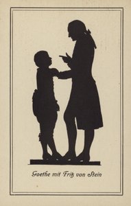 Goethe s Fritzem von Steinem (litografie) od German School