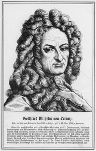 Gottfried Wilhelm von Leibniz (rytina) od German School
