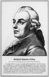 Gotthold Ephraim Lessing (rytina) od German School