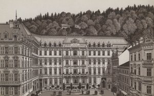 Grand Hotel Pupp (litho) od German School