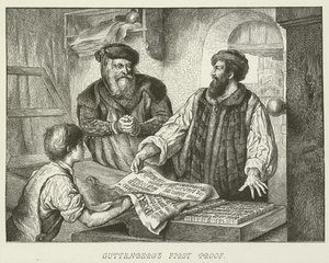 Guttenbergův první důkaz od German School