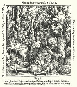 Hans von Hutten zabit Ulrichem, vévodou z Württemberska, 1515 od German School