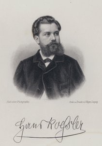 Hans von Koessler , Němec, skladatel, dirigent a učitel hudby (rytina) od German School
