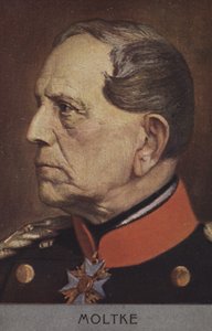 Helmuth von Moltke starší, německý polní maršál (barva lito) od German School