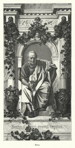 Horace, římský básník (rytina) od German School