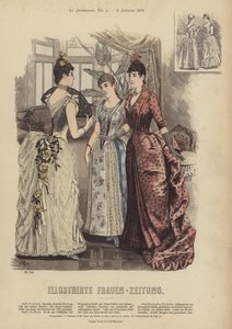 Ilustrace pro Illustrirte Frauen-Zeitung (barevné lito) od German School