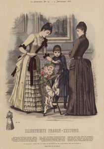 Ilustrace pro Illustrirte Frauen-Zeitung (barevné lito) od German School