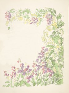 Ilustrace ze Styl, pub. 1922 (pochoir print) od German School