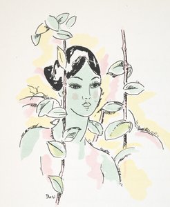 Ilustrace z časopisu Styl, vyd. 1922 (pochoárový tisk) od German School