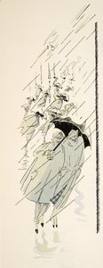 Ilustrace z časopisu Styl, vyd. 1922 (pochoárový tisk) od German School