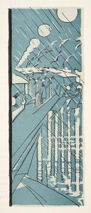 Ilustrace z časopisu Styl, vyd. 1922 (pochoárový tisk) od German School