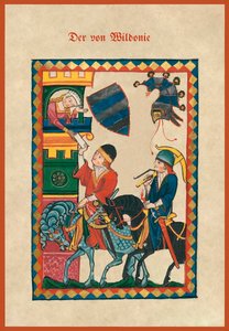 Ilustrace ze středověkého zpěvníku od German School