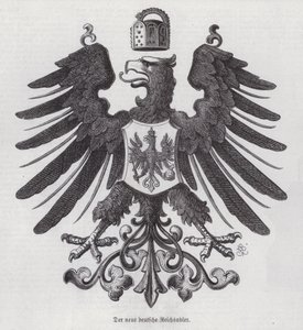 Císařský orel, nový znak Německa (rytina) od German School