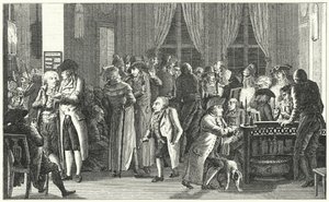 Interiér Richterovy kavárny v Lipsku, c1800 (rytina) od German School