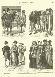 Italské kostýmy, konec 16. století od German School