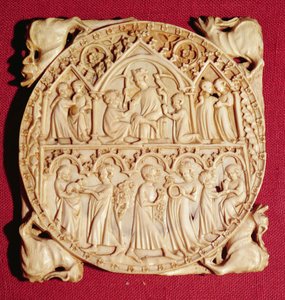 Ivory Mirror Case, c.1360-70 od German School