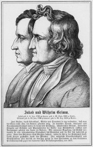 Jacob a Wilhelm Grimmovi (rytina) od German School