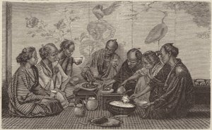 Japonské jídlo (rytina) od German School