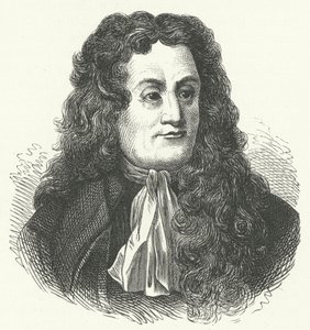 Jean de la Fontaine, francouzský fabulista (rytina) od German School