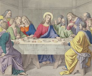 Ježíš ustavuje svatou eucharistii