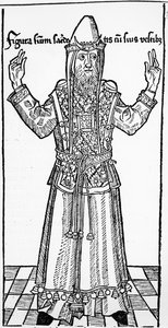 Židovský velekněz, z Liber Chronicarum od Hartmanna Schedela, vydáno v Norimberku, 1493 od German School