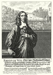 Johan de Witt , holandský politik (rytina) od German School