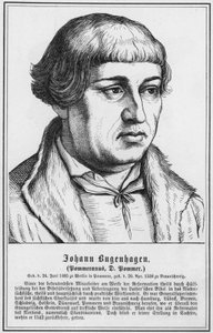 Johann Bugenhagen, Pomeranus, D Pommer (rytina) od German School