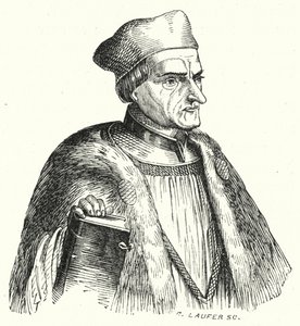 Johann Geiler von Kaisersberg, švýcarský kněz a teolog (rytina) od German School