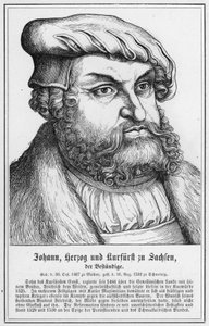 Johann, vévoda a saský kurfiřt, trvalý (rytina) od German School