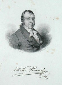 Johann Nepomuk Hummel (1778-1837) (rytina) od German School