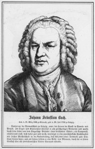 Johann Sebastian Bach (rytina) od German School
