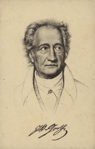 Johann Wolfgang von Goethe (1749-1832), německý básník, prozaik a dramatik (litografie) od German School