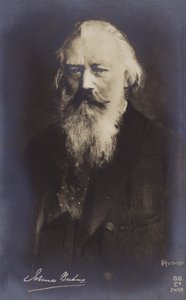 Johannes Brahms , německý skladatel a pianista (1833-1897) od German School